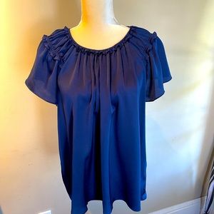 CeCe Women’s Vibrant Blue Top in Size L